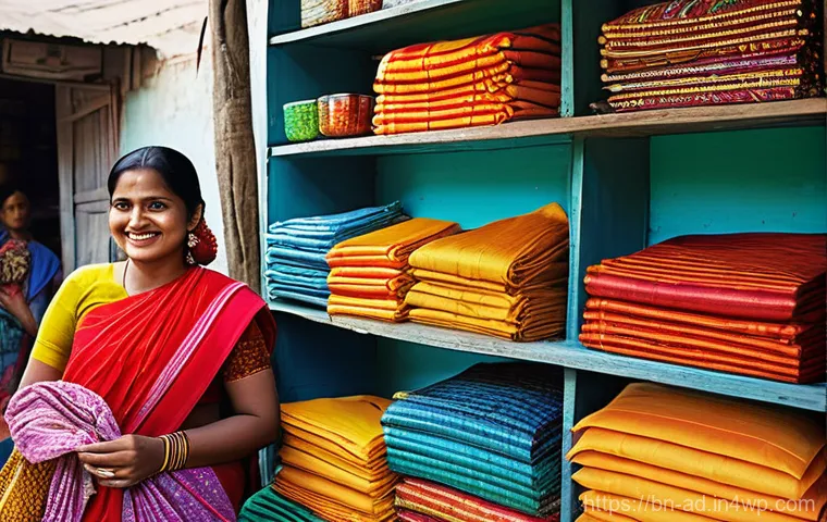 마이크로 프랜차이즈의 사회적 가치 창출 - **Prompt:** A vibrant and bustling rural marketplace in Bangladesh, filled with people in traditiona...