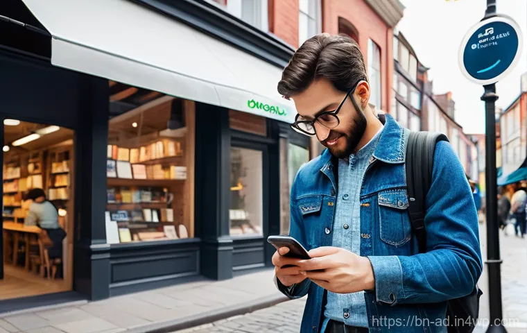 마이크로 프랜차이즈의 온라인 진출 방법 - **The Digital Storefront:** A clean, inviting close-up shot focusing on a pair of hands (belonging t...