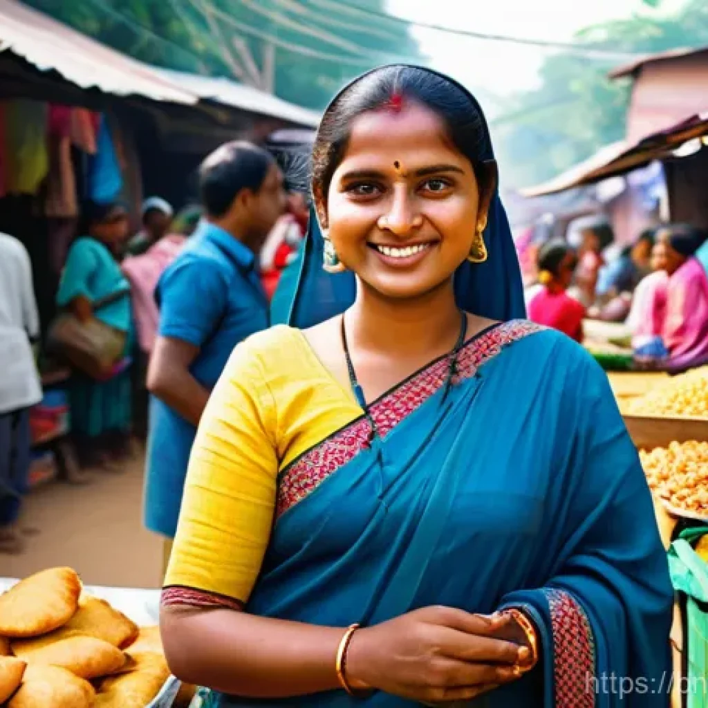 마이크로 프랜차이즈와 사회적 책임 - **Prompt 1: Empowered Woman Entrepreneur in a Rural Market**
    A vibrant, sunlit scene of a bustli...
